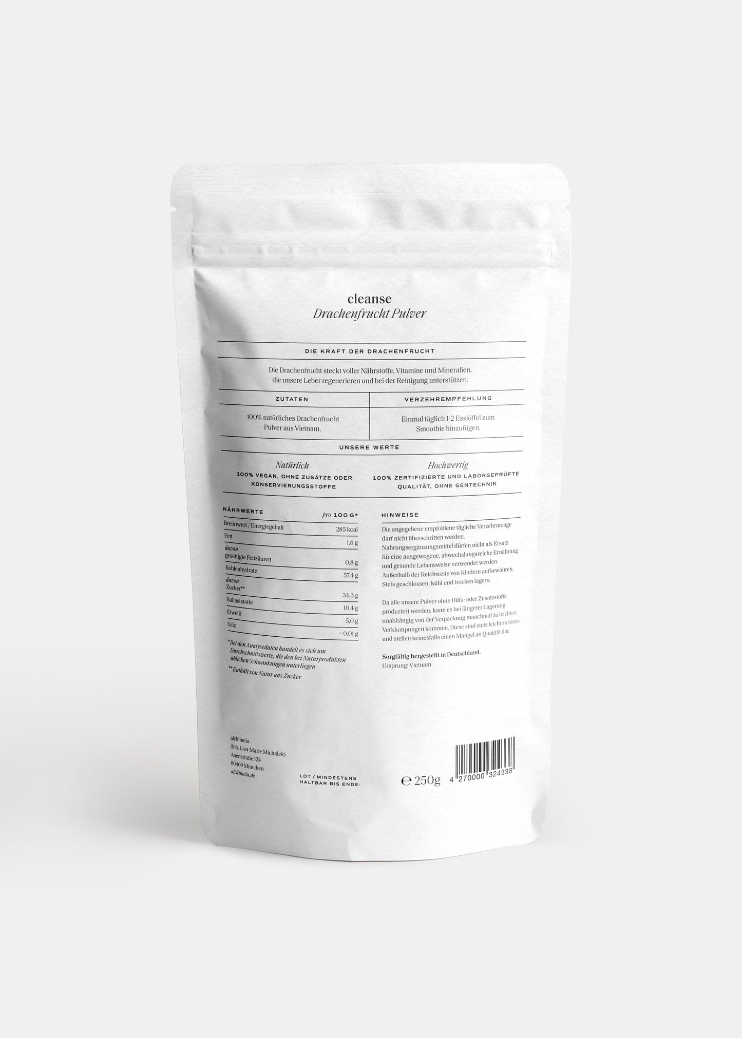 DRACHENFRUCHT PULVER – 250G